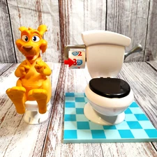 Doo Doo Kangaroo by Moose and Hasbro 2016 Toilet Toy w/Sounds of flushing Water.