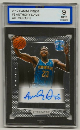 Anthony Davis #5 2012 Panini Prizm Autographs card