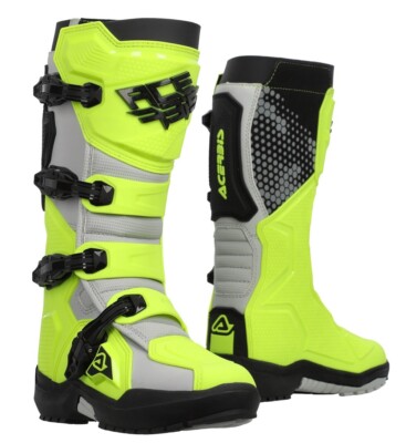 STIVALI BOOTS MOTO CROSS ENDURO ACERBIS ARTIGLIO GIALLO FLUO