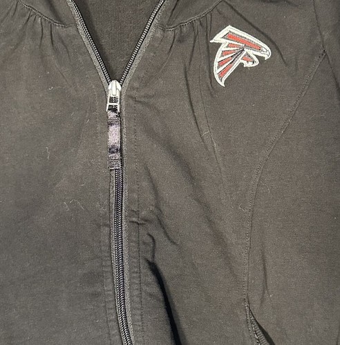 CUTTER & BUCK Womens Black Atlanta Falcons Zip.up Lightweight jacket-Size Small - Picture 3 of 8