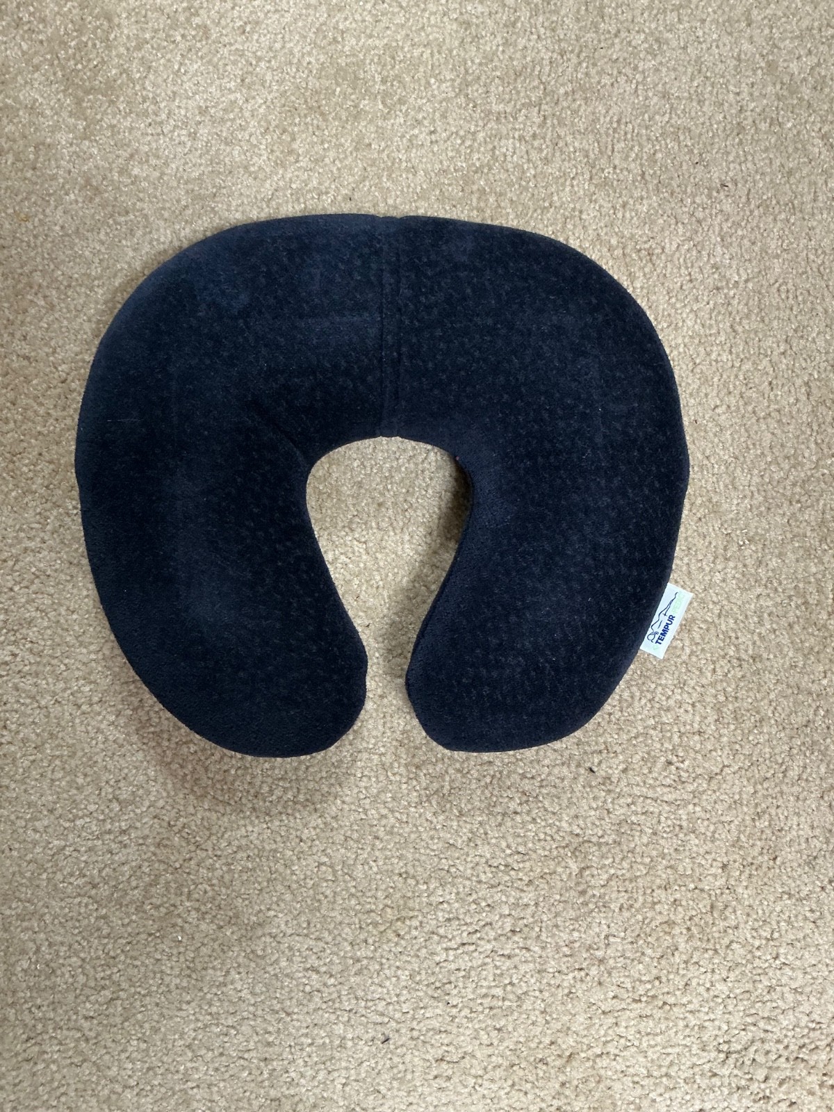 Tempur-Pedic Travel Pillow Firm Neck Support Pillow (Blue)