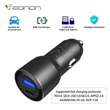Fast Car Charger USB C Socket Adapter For iPhone 16e 16Pro Max 16 15 Pro Max L0