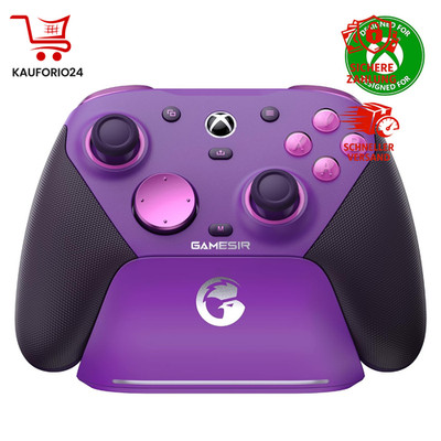 Xbox Controller G7 Pro Wireless Kabel 1000Hz Lila für PC Gaming