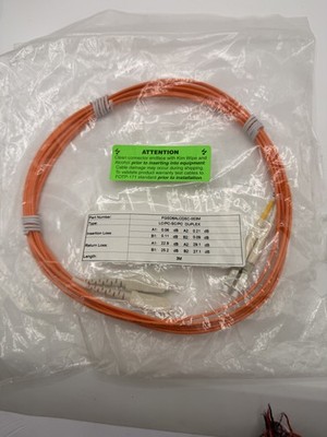 3M LC/PC to SC/PC Duplex Multimode Fiber Optic Patch Cable Orange