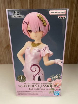 Original Banpresto Ram Figur Another Color Ver. Re:Zero Glitter Glamours 23 cm