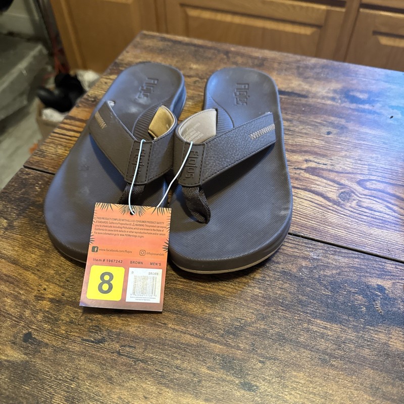 Flojos Men’s Flip Flops Size 8