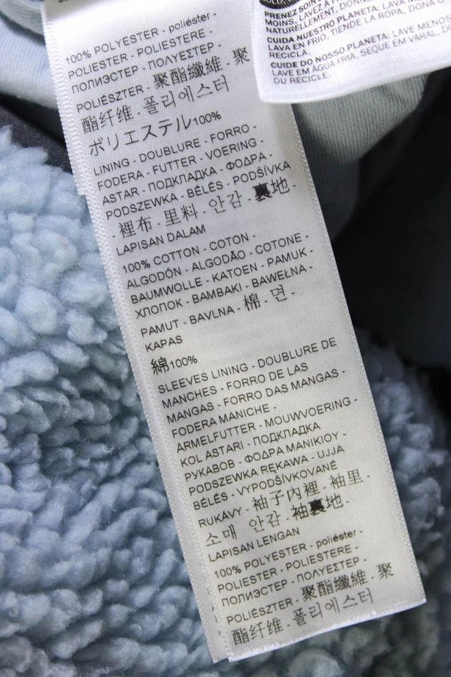 Женский пуловер Levis пушистый мини спереди на молнии коричневый отделка свитер светло-синий размер XL - Изображение 4 из 4