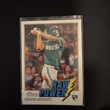 2026 Topps Heritage Raw Power Roman Anthony RC Boston Red Sox #RP-RA