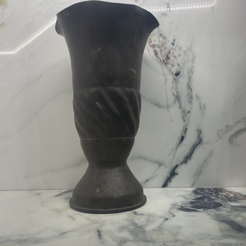 Trench Art Vase 105 MM Artilary Shell  Brass M14 Type WWII 1942 - 11” Tall