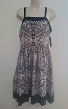 New Maia Ladies Adjustable Straps Dresses (pink Mix) Size Uk 10