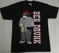 Camiseta Ben Davis Funky Monkey (Ben Drunk) Nueva Para Hombre Talla L