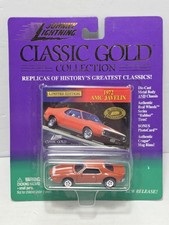 Johnny Lightning Classic Gold 1972 AMC Javelin Orange Diecast Car JL Direct