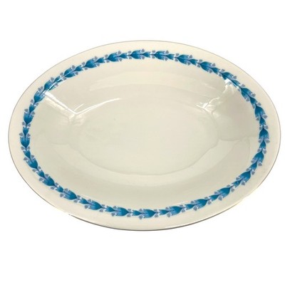 Castleton Classic Bluebell Oval Vegetable Serving Bowl 11 1/4'' X 8 1/4'' Made In