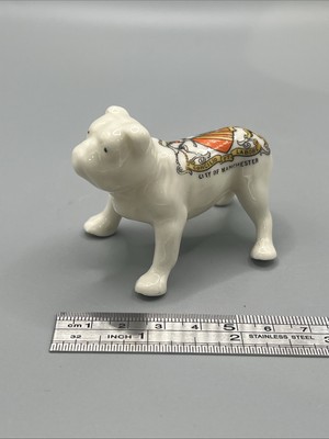 Grafton Crested China Bulldog - City Of Manchester Coat Of Arms - James Bowie Co