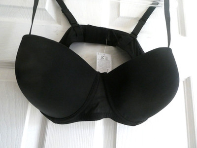 ladies brand new pep and co bra size 38d   underwired padded black
