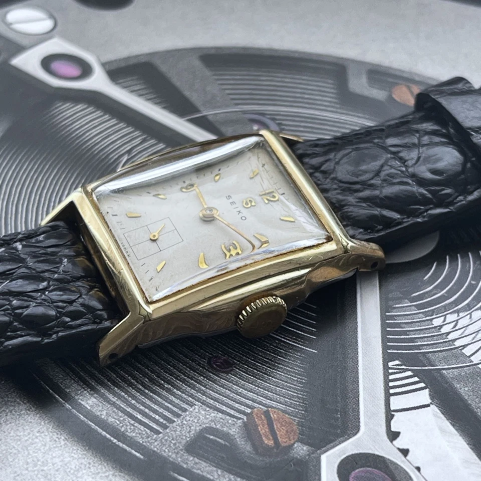 Seiko años 50 cuerda manual relleno de oro 14k Foto 3 de 4