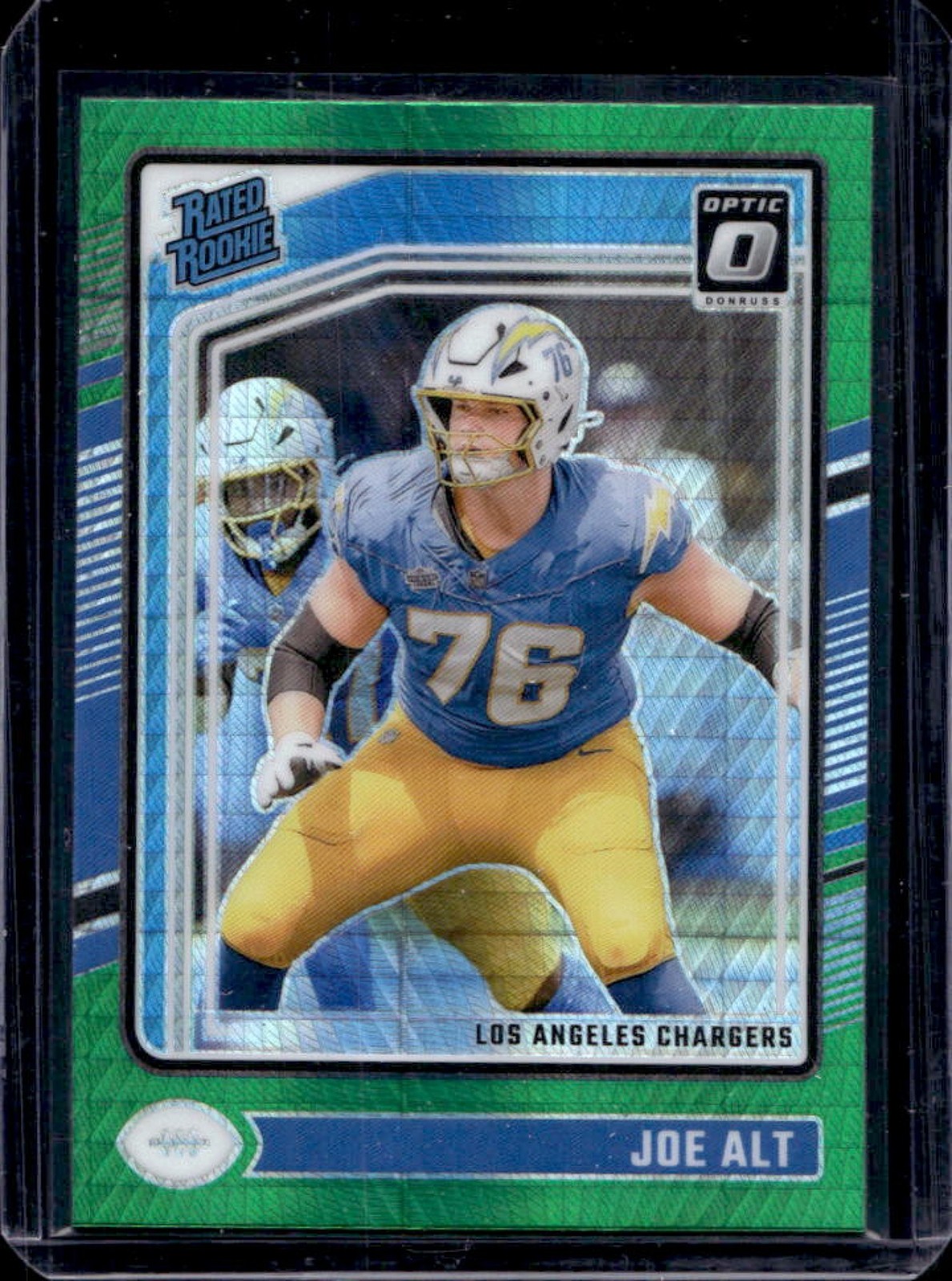 2024 Donruss Optic Joe Alt Green Hyper Rated Rookie #254 Chargers