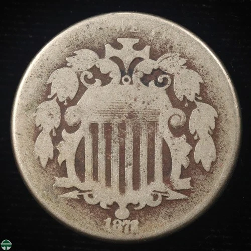 1872 Shield Nickel — photo from the most recent tracked eBay sale