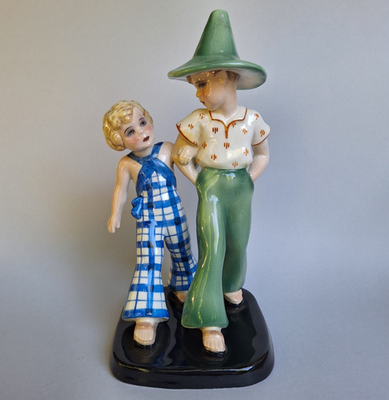 Figurine Germaine Bouret Pour Goldscheider - Élégance Vintage - Occasion