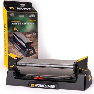 3-Sided Knife Sharpening System W/ Angle Guides Coarse Fine Ceramic Stones