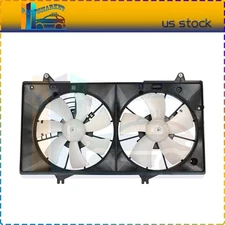 Engine A/C Radiator Dual Cooling Fan Fits 2003-2004 Mazda 6 674-59805 MA3115127