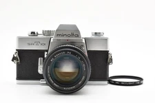 [Exc+5] Meter Works!Minolta SRT101 Silver Film Camera SLR+50mm f1.4 From JAPAN