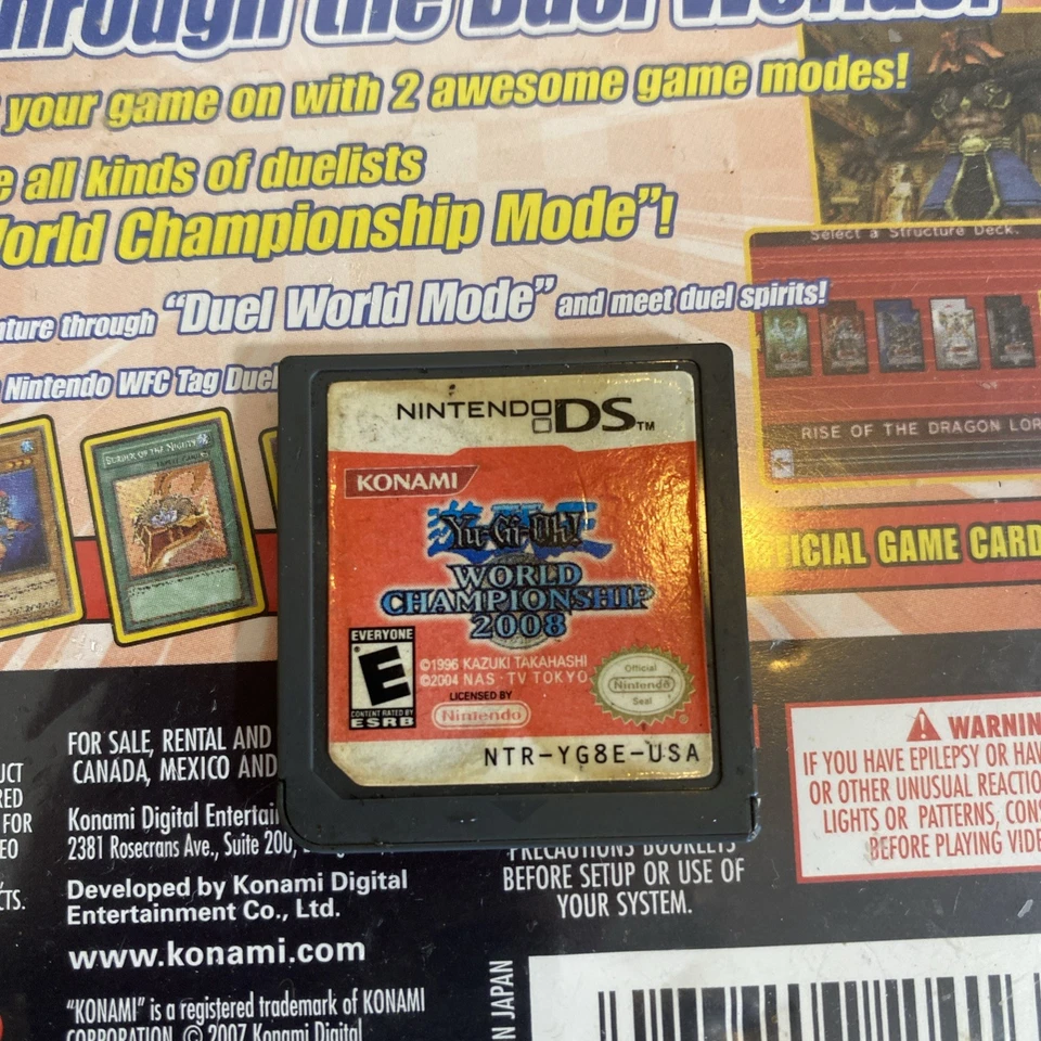 Yu-Gi-Oh World Championship 2008 Nintendo DS no manual or cards - Image 4 of 4