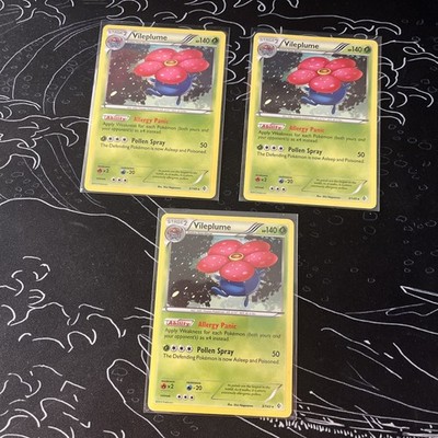 Pokémon TCG Vileplume Three Pack Ancient Origins Regular Cards  2012