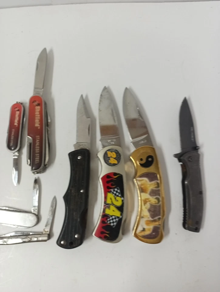 Lote de navajas de bolsillo vintage Imperial Sheffield varias otras 8 piezas Foto 3 de 4