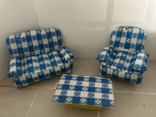 Barbie Puff N Play ZeetoysBlow Up Furniture 1970's Living Room