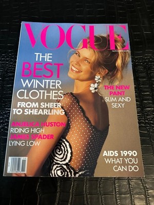 NOVEMBER 1990 VOGUE fashion magazine - NICE | eBay