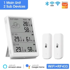 Wireless Weather Station Digital Room Thermometer Indoor Outdoor Hygrometer WIFI