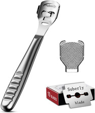Callus Shaver Remover with 10 Replacement Blades Stainless Steel Comfort Grip
