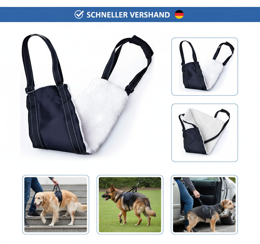 Hundegeschirr Hunde Tragehilfe Einstellbar Gehhilfe Hund Treppe Hund Hinten Lif