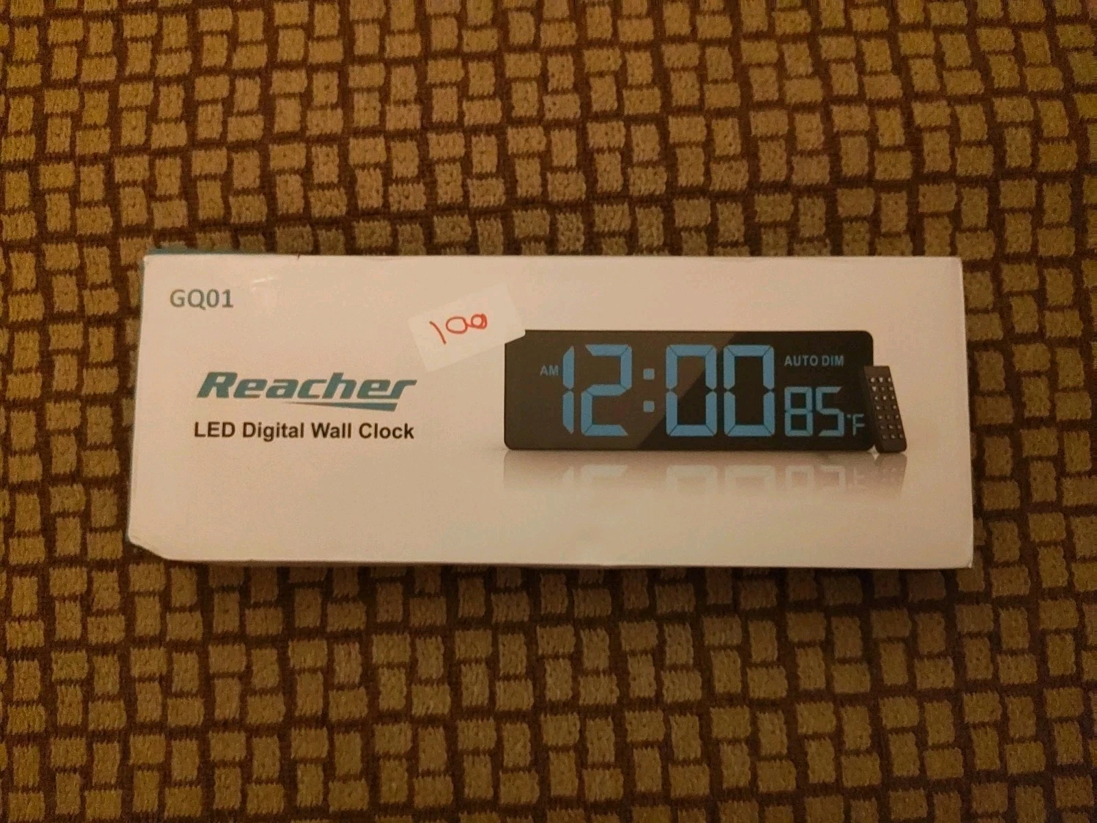 REACHER 16.5" - Large Digital Wall Timer Clock with Countdown Timer + Auto Dim