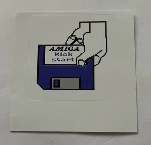 Commodore AMIGA Kickstart Hand Aufkleber Retro Vintage - Neu