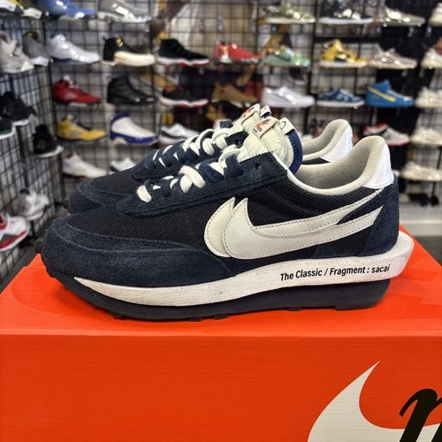 Nike LDWaffle x Sacai x Fragment Navy/White DH2684-400 - Men’s Size 9.5 USED OG