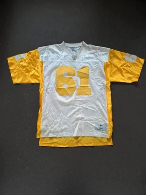 Maillot vintage Players Football Jersey 61 Blanc/Jaune Made in Russia Style 90s - Photo 1/4