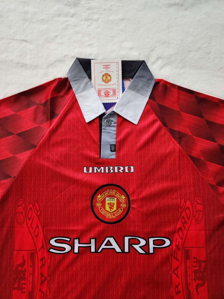Retro Manchester United Eric Cantona #7 Jersey Men's Umbro SHARP