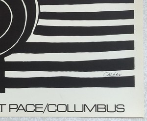 CALDER — Affiche originale d'exposition en lithographie, Pace Gallery, Columbus — vue 4 sur 5