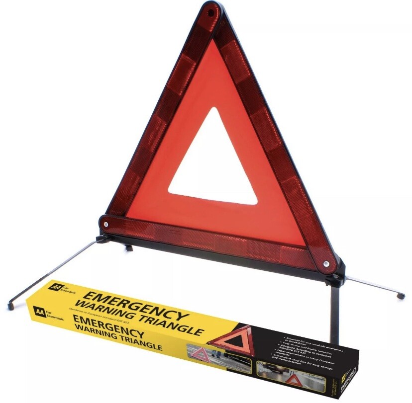 AA Emergency Warning Car Triangle Reflective Road Breakdown Safety Hazard EU UK