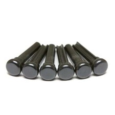 Graph Tech TUSQ Presentation Bridge Pins Black With No Dot