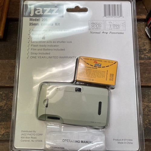 NEW Vintage Jazz 206 Normal/Panorama 35 mm Point & Shoot Camera - Picture 2 of 2