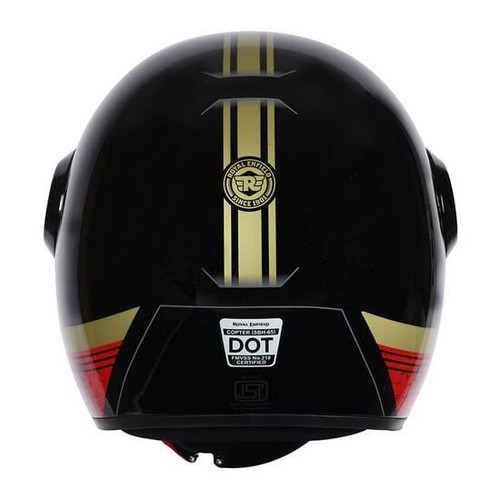 ROYAL ENFIELD COPTER CROSS PATTERN OPEN FACE HALMET WITH VISOR - Picture 15 of 18