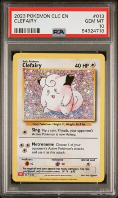 PSA 10 Gem Mint Clefairy 013/034 CLC Pokémon TCG Classic Holo Rare