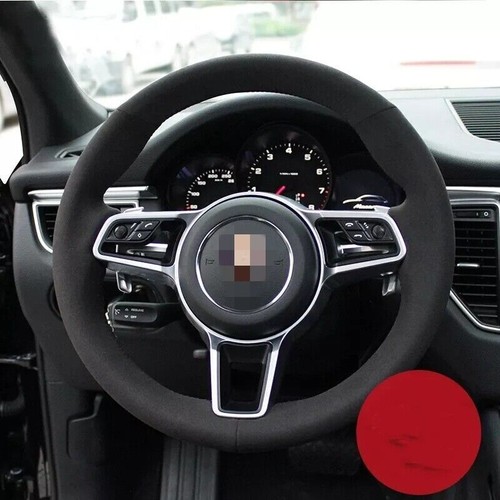 For Porsche Cayman Boxster Cayenne Macan 991 997 Hand Sewn Steering Wheel Cover - Picture 8 of 11