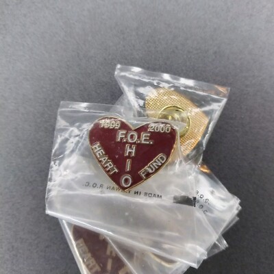 FOE HIO Heart Fund Eagles 1999 2000 New Lapel Hat Jacket Pin
