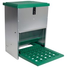 Futterautomat, Trittklappe, Trittbrett, Futtersilo, Menge: 5 kg - 20 kg