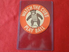 Vintage 1939 Chicago Cubs Baseball Team Home Schedule Sticker/Decal
