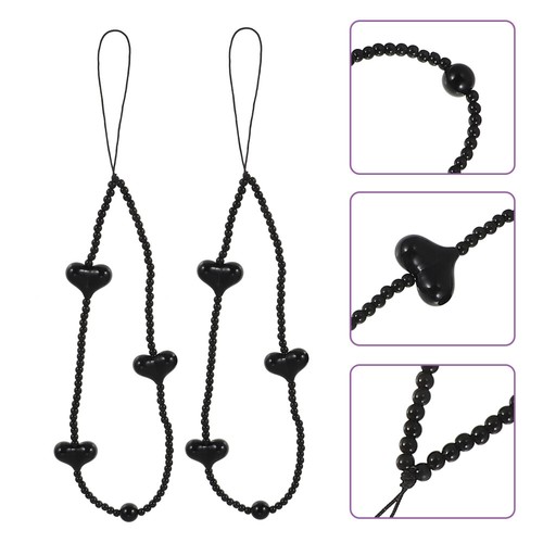2 Pcs Love Mobile Phone Chain Charms Strap Cellphone Beaded Lanyard - 第 11/12 張圖片